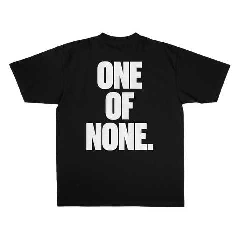 None Statement Black Tee