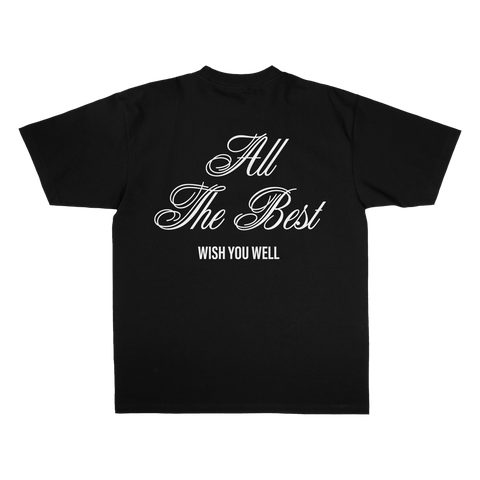 Wish You Well Statement Black Tee